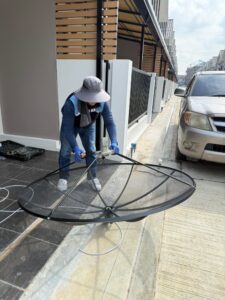 รับติดตั้งจานดาวเทียมวัฒนา